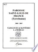 Paroisse Saint-Louis de France, Terrebonne, 1800-1869: L à Moreau