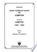 Paroisse Saint-Thomas-d'Aquin de Compton, comté de Compton, 1855-1992