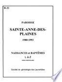 Paroisse Sainte-Anne-des-Plaines, 1900-1993