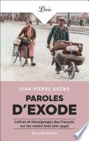 Paroles d'exode