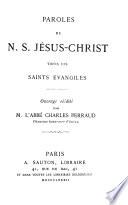 Paroles de Notre Seigneur Jésus-Christ