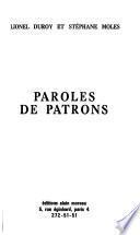 Paroles de patrons