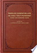 Paroles essentielles de Dieu Tout-Puissant, Christ des derniers jours