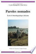 Paroles nomades - Ecrits d'ethnolinguistique africaine