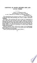 Partition of Navajo and Hopi 1882 Reservation