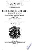 Pasinomie, ou: collection complète des lois, décrets, arrêtés et règlements généraux qui peuvent être invoqués en Belgique