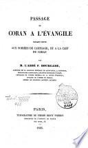 Passage du Coran à l'évangile