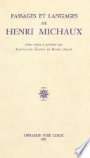 Passages et langages de Henri Michaux