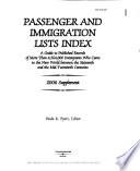 Passenger and Immigration Lists Index