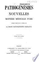 Pathogénésies nouvelles