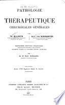 Pathologie et thérapeutique chirurgicales générales