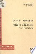 Patrick Modiano, pièces d'identité