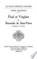 Paul et Virginie de Bernardin de Saint-Pierre
