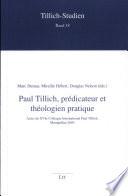 Paul Tillich, prédicateur et théologien pratique