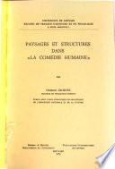 Paysages et structures dans La Comédie humaine