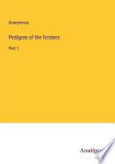 Pedigree of the forsters