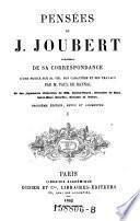 Pensées de J. Joubert