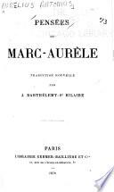 Pensées de Marc-Aurèle