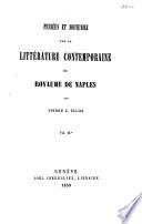 Pensées et souvenirs sur la littérature contemporaine du Royaume de Naples