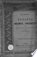Pensées, maximes, anecdotes