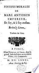 Pensées morales de Marc Antonin