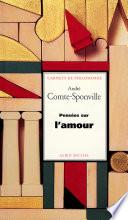 Pensées sur l'amour