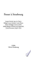 Penser à Strasbourg