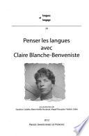 Penser les langues avec Claire Blanche-Benveniste