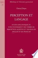 Perception et langage