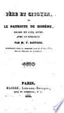 Père et citoyen, ou Le patriote de Modène drame en cinq actes, avec un épilogue par M. T. Sauvage