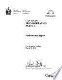 Performance Report for the Period Ending March 31, ...