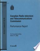 Performance Report for the Period Ending March 31, ...