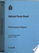 Performance Report for the Period Ending March 31, ...