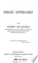 Perles littéraires [a reader].
