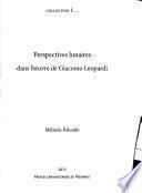 Perspectives lunaires dans l'oeuvre de Giacomo Leopardi