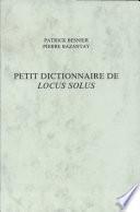 Petit dictionnaire de Locus solus