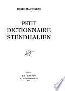 Petit dictionnaire stendhalien