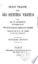 Petit traite sur les petites vertus