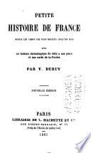 Petite histoire de France depuis les temps les plus reculés jusqu'en 1815