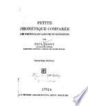 Petite phonétique comparée des principales langues européennes