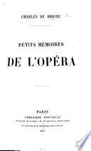Petits mémoires de l'Opéra