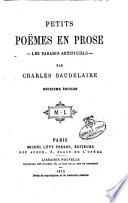 Petits poemes en prose Les paradis artificiels