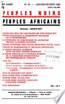 Peuples noirs, peuples africains