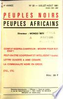 Peuples noirs, peuples africains