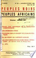 Peuples noirs, peuples africains