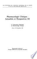 Pharmacologie clinique