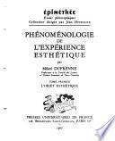 Phénoménologie de l'expérience esthétique