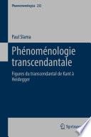 Phénoménologie transcendantale