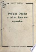 Philippe Daudet a bel et bien été assassiné