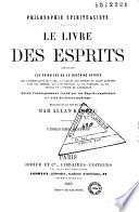 Philisophie spiritualiste. Le Livre des esprits